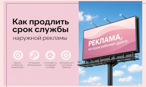 Как продлить срок службы наружной рекламы в  Лобне