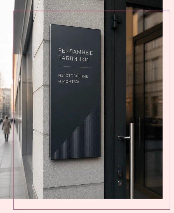 Рекламные таблички в Лобне по цене от 4647 р. | Аванза-Лбн