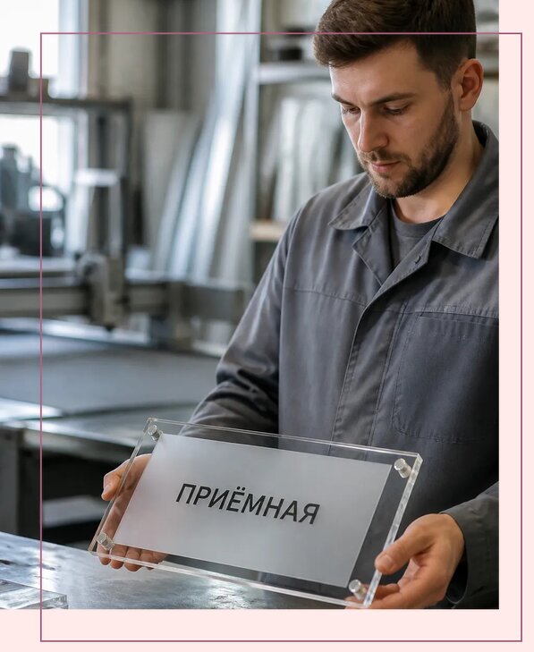 Таблички из оргстекла на заказ в Лобне от 4027 р. | Аванза-Лбн