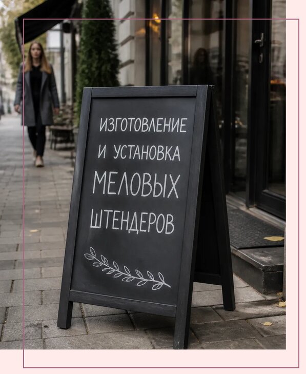 Меловые штендеры в Лобне по цене от 6712 р. | Аванза-Лбн